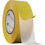 Universal tape for various bonding applications, featuring a thick, aggressive adhesive suitable for bonding rough surfaces, cellular rubbers, felts, and plastics.