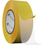 Dual-adhesion tape designed for permanent bonding to the primary substrate with a low tack, post-it style bond to the secondary substrate; ideal for attaching various materials with residueless removal. Model 37418 offers very low adhesion force.